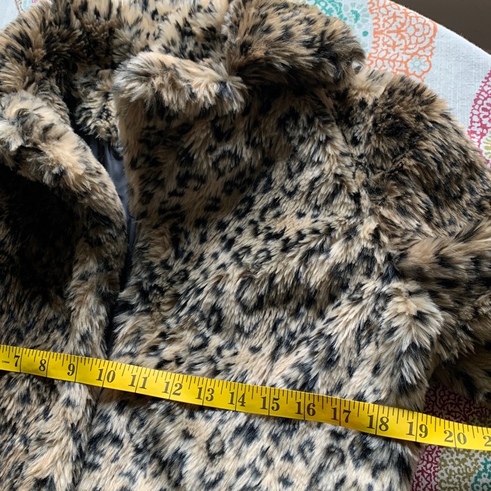 Nasty Gal Courtney Live Leopard Print Faux Fur Coat M EUC - Picture 11 of 14